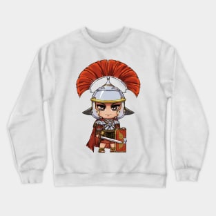 Cute Red Roman Empire Centurion - Soldier Warrior History Crewneck Sweatshirt